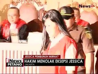 Hakim PN Jakpus menolak eksepsi nota keberatan Jessica - iNews Petang 28/06