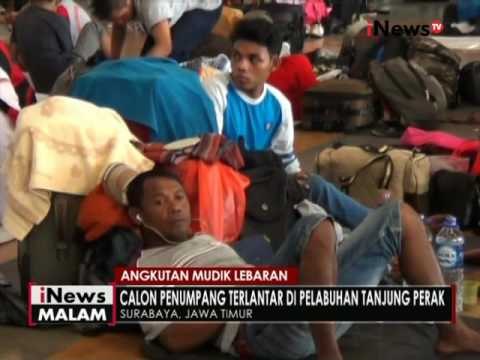 Kapal kelebihan muatan, calon penumpang terlantar di pelabuhan Tanjung Perak - iNews Malam 28/06