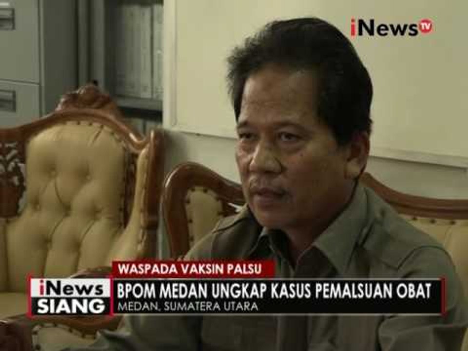 BPOM Medan ungkap kasus pemalsuan obat anti tetanus - iNews Siang 30/06