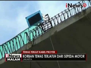 Pengendara motor tewas terjerat kabel proyek di Flyover kebayoran lama - iNews Malam 30/06