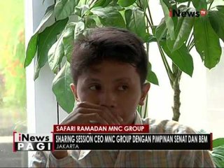 Safari Ramadan, MNC Group lakukan Sharing Session pada pimpinan Senat dan BEM - iNews Pagi 30/06