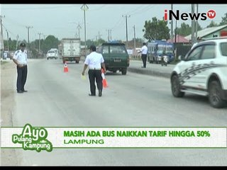 Melebihi tarif batas atas, bus angkutan lebaran ditilang dishub, Lampung - iNews Siang 01/07