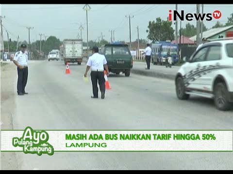 Melebihi tarif batas atas, bus angkutan lebaran ditilang dishub, Lampung - iNews Siang 01/07