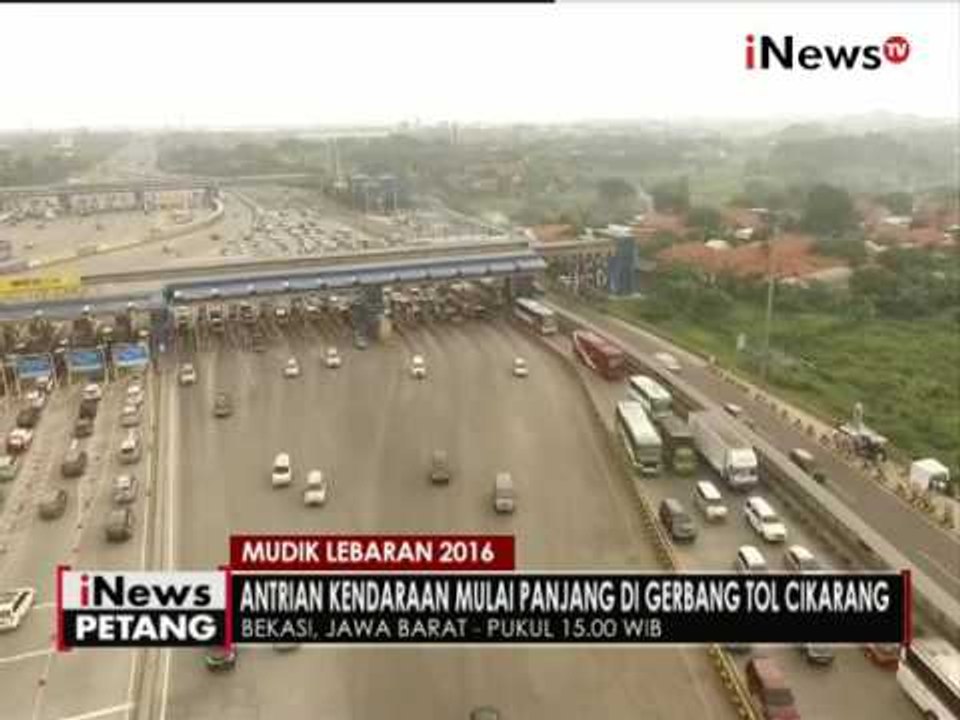 Mudik Lebaran 2016, Pantauan udara lalu lintas di jalan tol Cikampek - iNews Petang 01/07