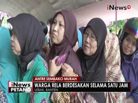 Warga rela berdesakan selama satu jam demi sembako murah - iNews Petang 01/07
