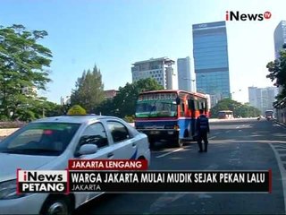 H-2 lebaran, ruas jalan di Jakarta lengang - iNews Petang 04/07