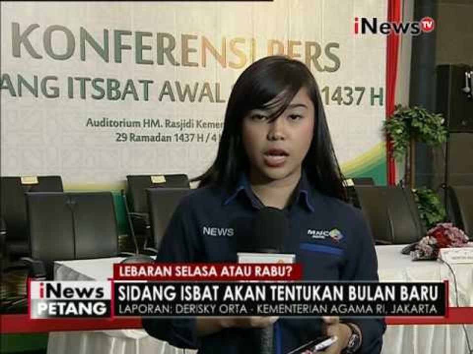 Live Report : Sidang isbat penentuan 1 Syawal oleh Kementerian Agama - iNews Petang 04/07