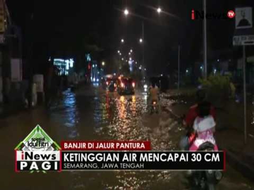 Hujan deras di Semarang akibatkan banjir di jalur pantura - iNews Pagi 06/07