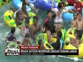 Libur lebaran, wisata tsunami di Saygon waterpark Pasuruan, Jatim - iNews Malam 06/07