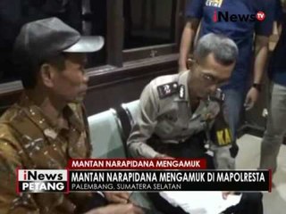Mantan narapidana mengamuk di Polres Palembang - iNews Petang 08/07