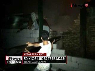 50 kios pasar Rawa Bebek Bekasi, ludes terbakar - iNews Petang 08/07