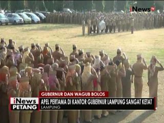 Gubernur dan Wagub bolos saat apel pertama di Lampung - iNews Petang 11/07
