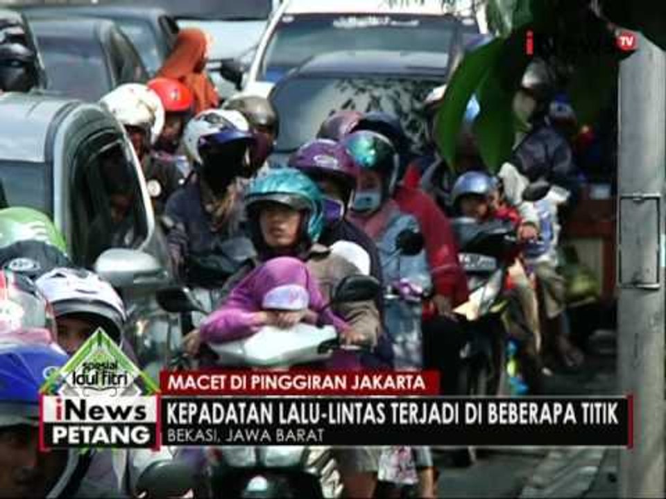 Hari kedua lebaran, kemacetan terjadi di jalur pinggiran Jakarta - iNews Petang 07/07