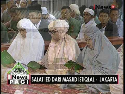 Live Salat Idul Fitri dari Masjid Istiqlal, Jakarta - iNews Pagi 06/07