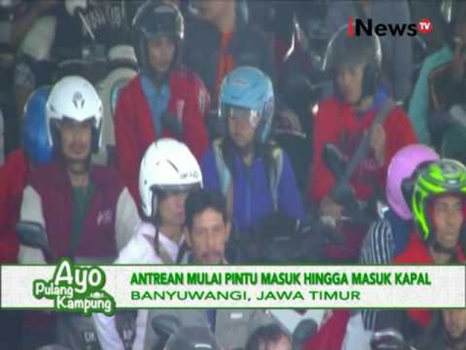 Arus mudik 2016, pelabuhan Ketapang sudah mulai ramai penumpang - iNews Petang 08/07