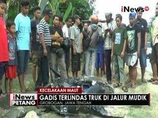 Download Video: Hendak berlebaran ke tempat saudara, seorang gadis tewas tertabrak truk - iNews Petang 12/07