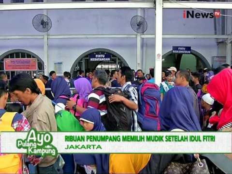 Arus balik 2016, jumlah pemudik di Stasiun Senen meningkat - iNews Malam 10/07