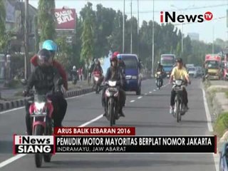 Pemudik motor mayoritas berplat nomor Jakarta - iNews Siang 12/07