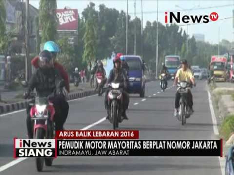 Pemudik motor mayoritas berplat nomor Jakarta - iNews Siang 12/07