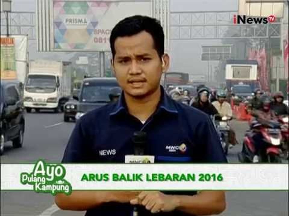 Live report : Arus balik lebaran 2016, pantauan lalu lintas di Tol Cileunyi - iNews Pagi 13/07