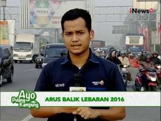 Live report : Arus balik lebaran 2016, pantauan lalu lintas di Tol Cileunyi - iNews Pagi 13/07
