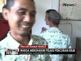 Seorang pemuda diamuk warga karena mencuri helm milik pengunjung RS - iNews Petang 15/07