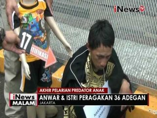 Polisi lakukan rekonstruksi kejadian kaburnya Anwar sang predator anak - iNews Malam 17/07