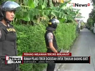 Pasukan anti teror geledah rumah terduga teroris Harianto di Kartasura, Jateng - iNews Malam 19/07