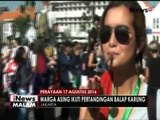 Memeriahkan hari kemerdekaan Indonesia, wisatawan asing ikuti berbagai lomba - iNews Malam 17/08