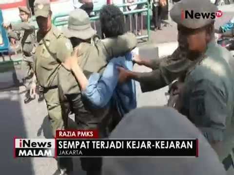 Razia PMKS yang digelar Satpol PP di GBK berlangsung ricuh - iNews Malam 21/07