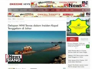 Kapal tenggelam diperairan Malaysia, 8 penumpang WNI tewas - iNews Siang 25/07