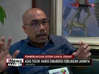 Azas Tigor : kebijakan ganjil genap tidak efektif - News Malam 26/07