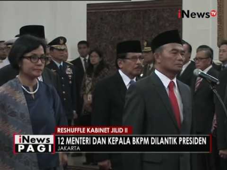 Usai umumkan Menteri baru, Presiden Jokowi lantik 12 Menteri & 1 kepala BKPM - iNews Pagi 28/07