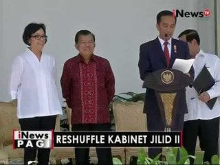 Reshuffle Kabinet Jilid II, berikut tanggapan beberapa politisi - iNews Pagi 28/07