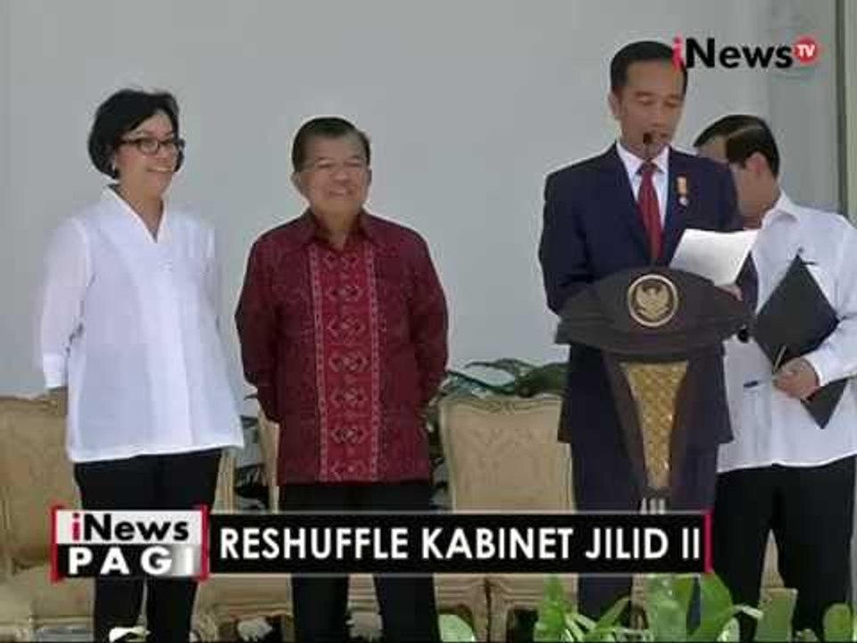 Reshuffle Kabinet Jilid II, berikut tanggapan beberapa politisi - iNews Pagi 28/07