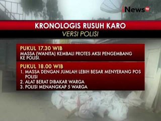 2 Kronologi versi Polisi dan warga, atas kerusuhan di Tanah Karo, Sumut - iNews Pagi 02/08