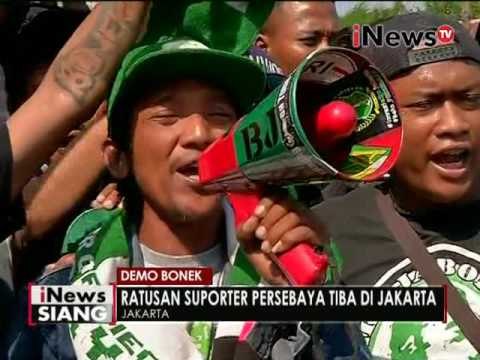 Demo Bonek, ratusan suporter Persebaya tiba di Jakarta - iNews Siang 02/08