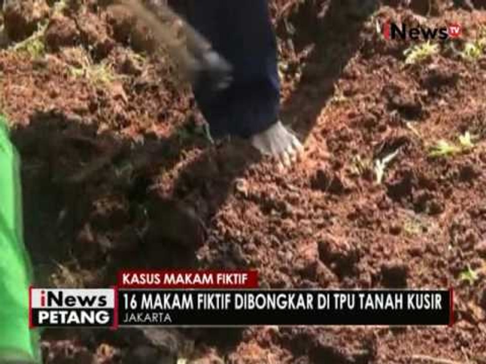 16 makam fiktif kembali ditemukan di TPU Tanah Kusir, Jaksel - iNews Petang 02/08