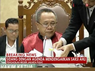 Sidang lanjutan Jessica, menghadirkan saksi ahli forensik 03 - iNews Breaking News 03/08