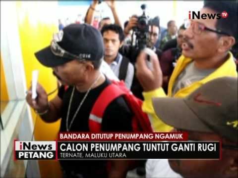Penerbangan ke Ternate dibatalkan, penumpang di bandara mengamuk - iNews Petang 05/08