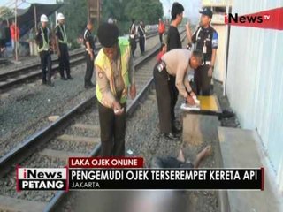 Seorang pengemudi ojek online kritis setelah terserempet KRL di Matraman - iNews Petang 05/08