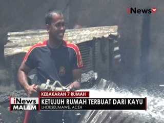 2 warga alami luka bakar dalam kebakaran rumah semi permanen di Aceh - iNews Malam 07/08