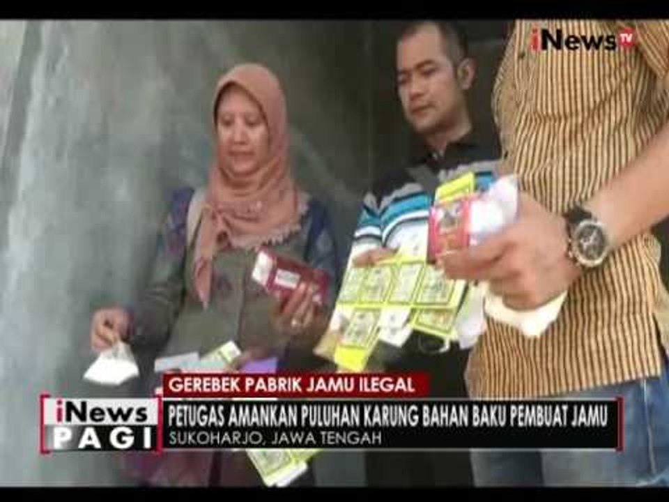 BPOM Jateng amankan puluhan produk jamu dengan bahan kimia berbahaya - iNews Pagi 12/08