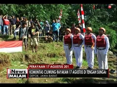 Komunitas & warga Ciliwung gelar peringatan kemerdekaan di tengah sungai - iNews Malam 17/08