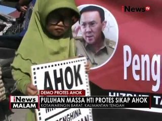 Puluhan massa HTI di Kalteng protes sikap Ahok - iNews Malam 16/10