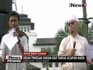 Download Video: Tidak hanya di Jakarta, warga di Bandung & Palembang juga demo protes Ahok - iNews Petang 14/10