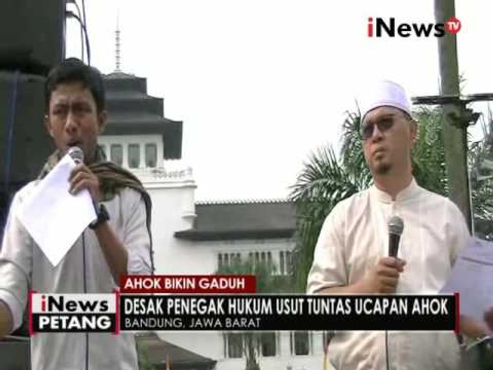 Tidak hanya di Jakarta, warga di Bandung & Palembang juga demo protes Ahok - iNews Petang 14/10