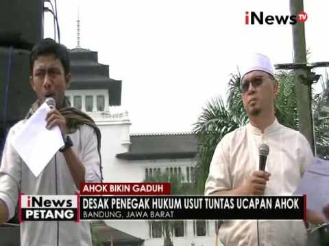 Tidak hanya di Jakarta, warga di Bandung & Palembang juga demo protes Ahok - iNews Petang 14/10