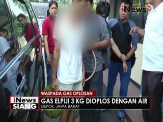 Polisi tangkap 2 orang pelaku pengoplos gas 3 Kg berisi air di Depok - iNews Siang 18/10