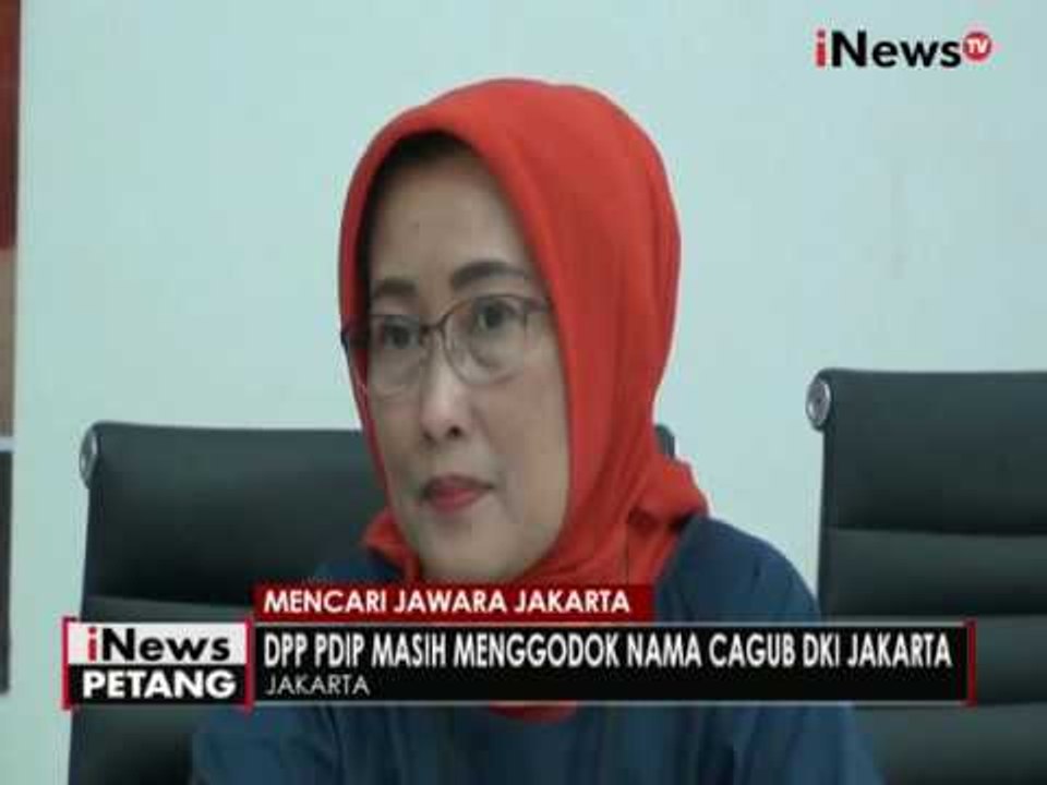 DPP PDIP masih menggodok nama untuk calon Gubernur DKI - iNews Petang 22/08